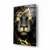 Lion Glass Wall Art.